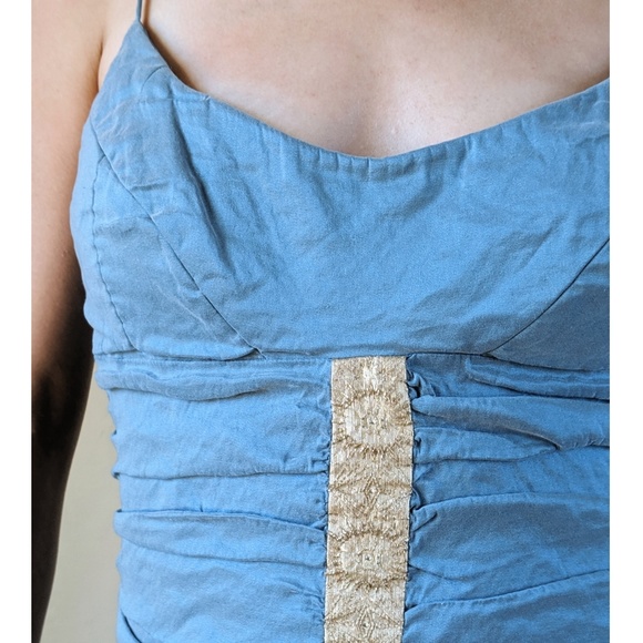 Gorgeous Metallic Nicole Miller Bodycon Dress - Picture 2 of 8